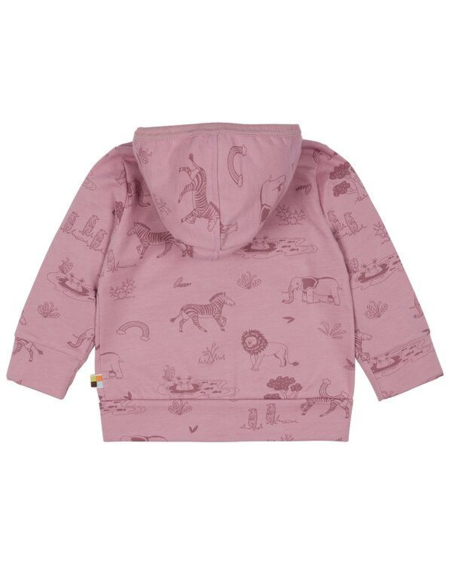 loud + proud Babys & Kinder Kapuzenjacke mit Druck, GOTS-zertifiziert – Ansicht 2
