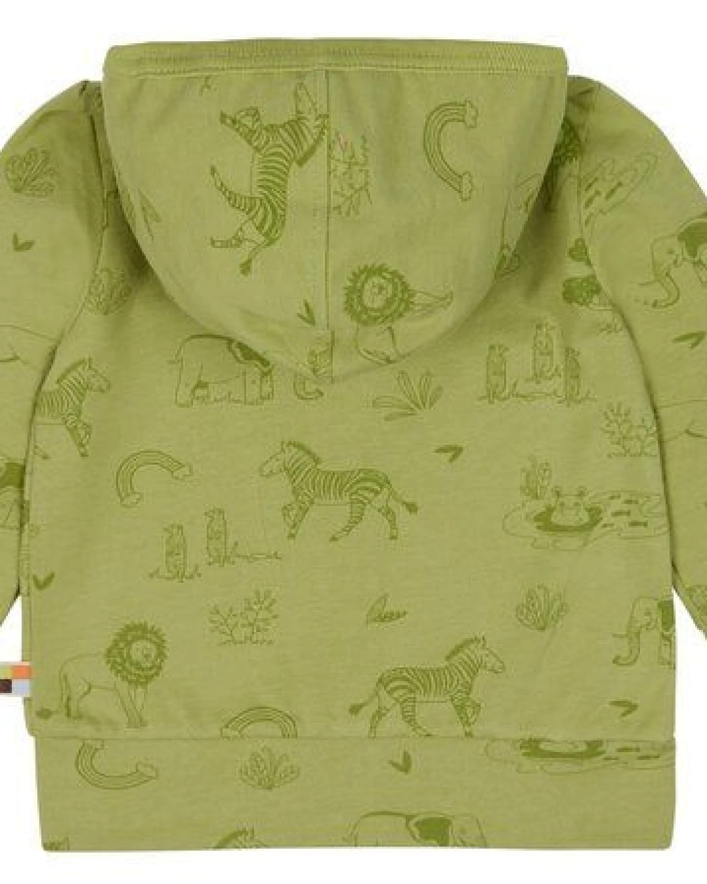 loud + proud Babys & Kinder Kapuzenjacke mit Druck, GOTS-zertifiziert – Ansicht 2