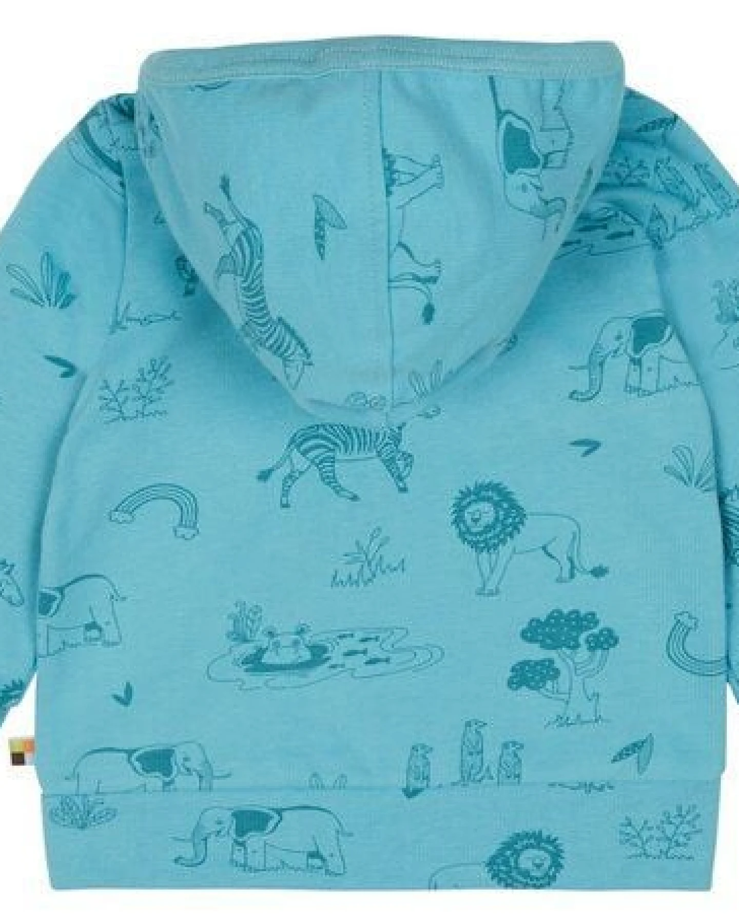 loud + proud Babys & Kinder Kapuzenjacke mit Druck, GOTS-zertifiziert – Ansicht 2