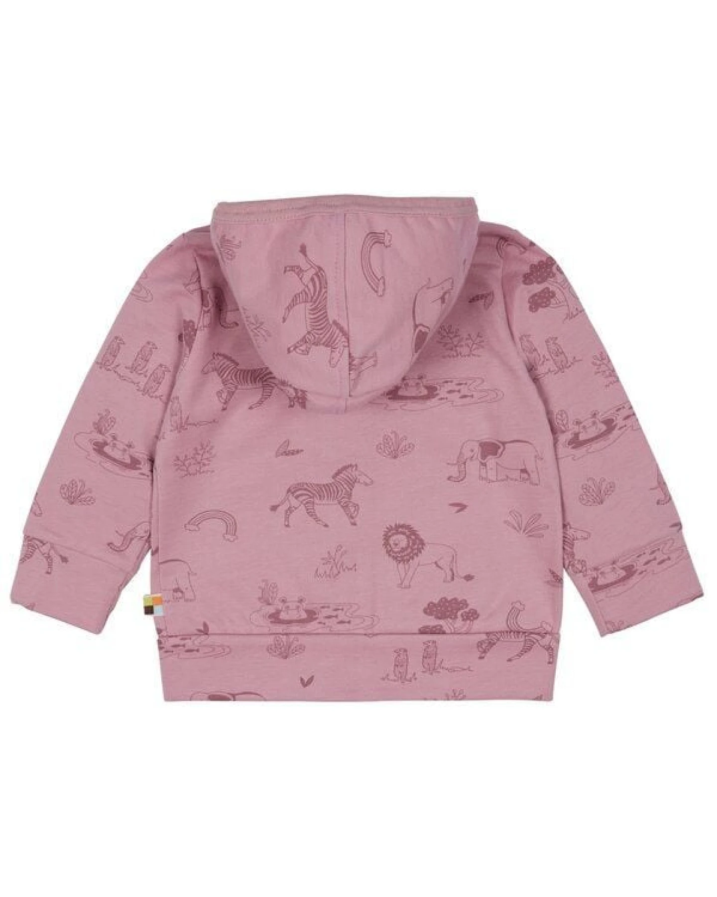 loud + proud Babys & Kinder Kapuzenjacke mit Druck, GOTS-zertifiziert – Ansicht 2