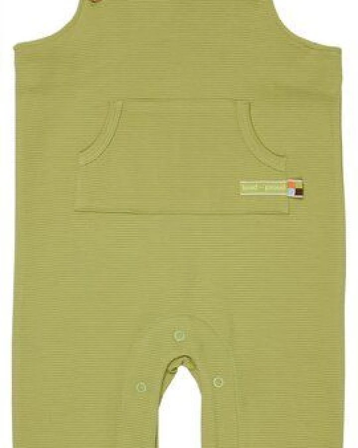 loud + proud Babys & Kinder Latzhose Rippenstruktur, GOTS-zertifiziert