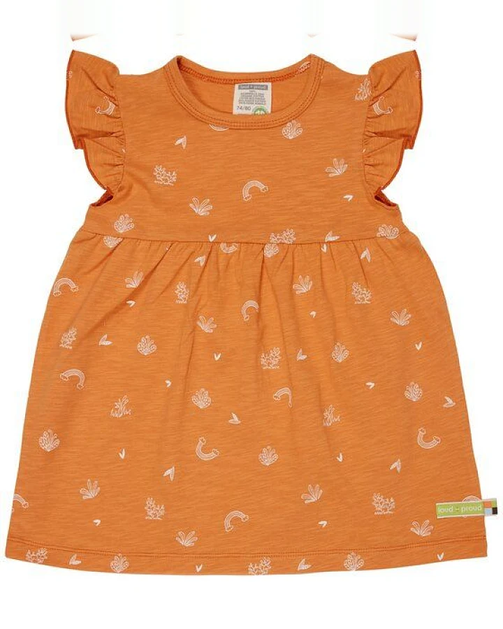 loud + proud Babys & Kinder Kleid Slub Jersey, GOTS-zertifiziert