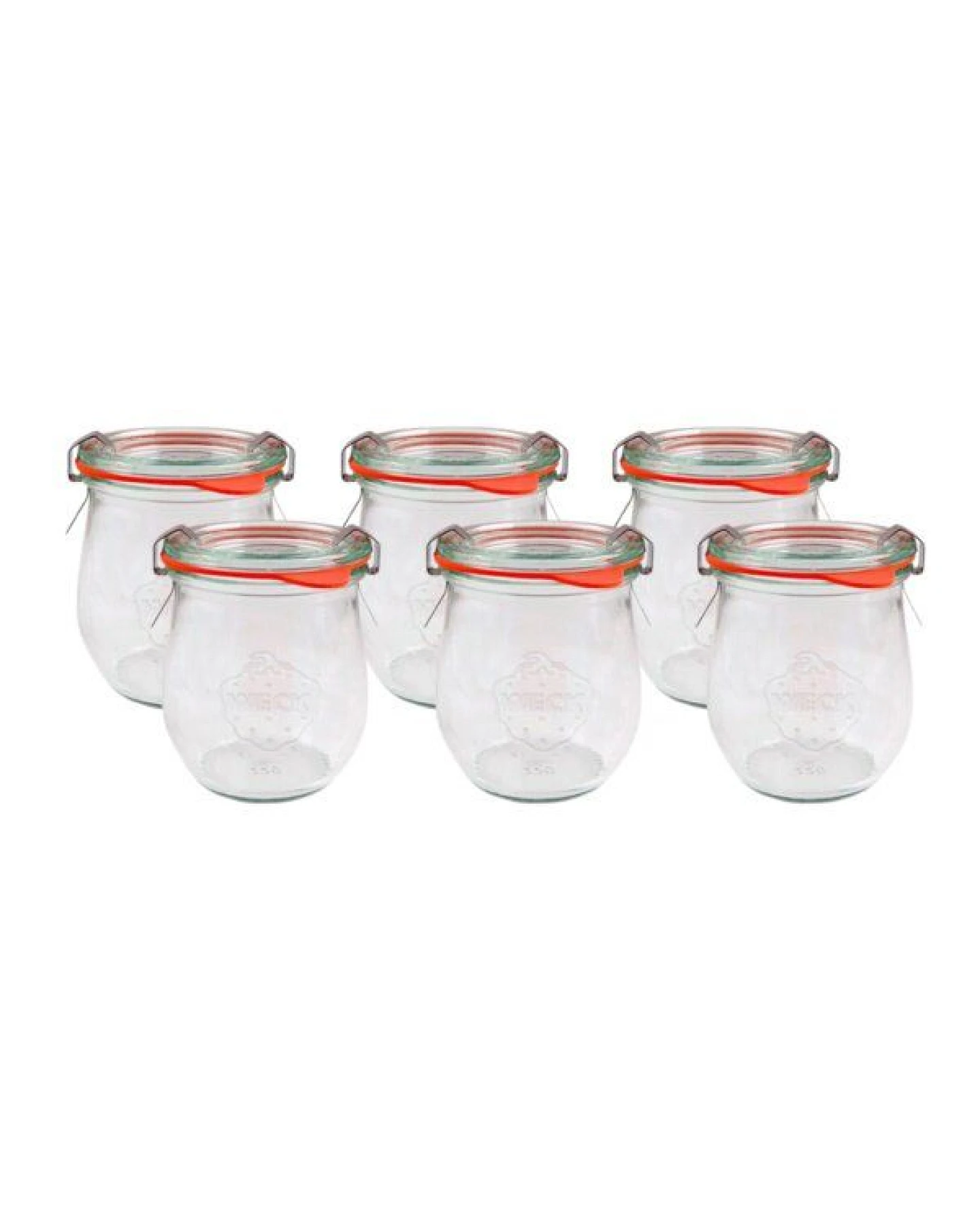 mikken WECK Tulpengläser 6er Set 220 ml - 850 ml - Einmachglas Wecklgas mit 6 Beschriftungsetiketten – Ansicht 3