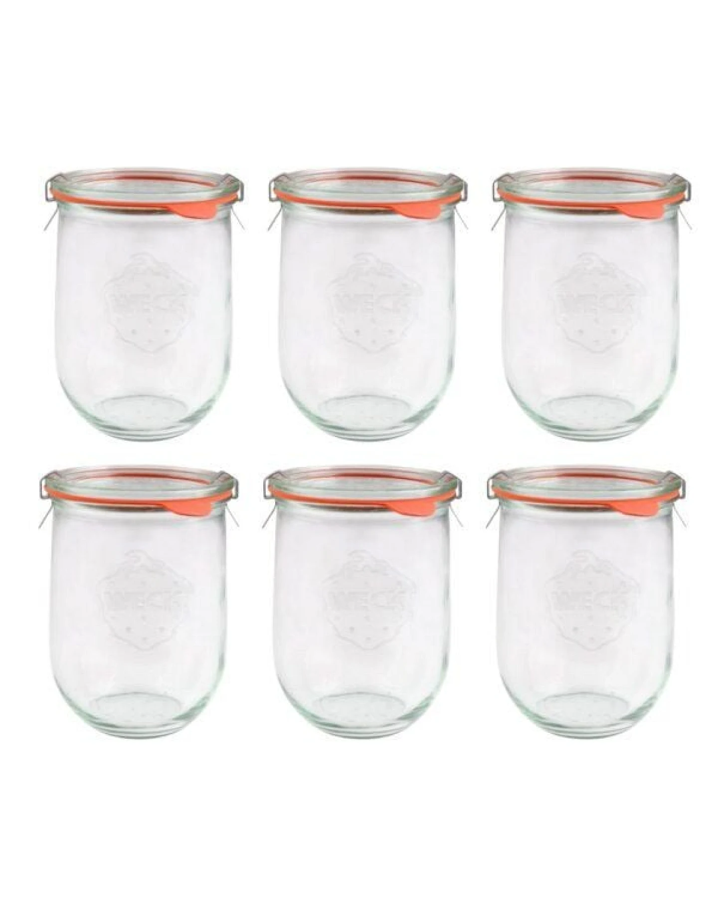mikken WECK Tulpengläser 6er Set 220 ml - 850 ml - Einmachglas Wecklgas mit 6 Beschriftungsetiketten – Ansicht 3