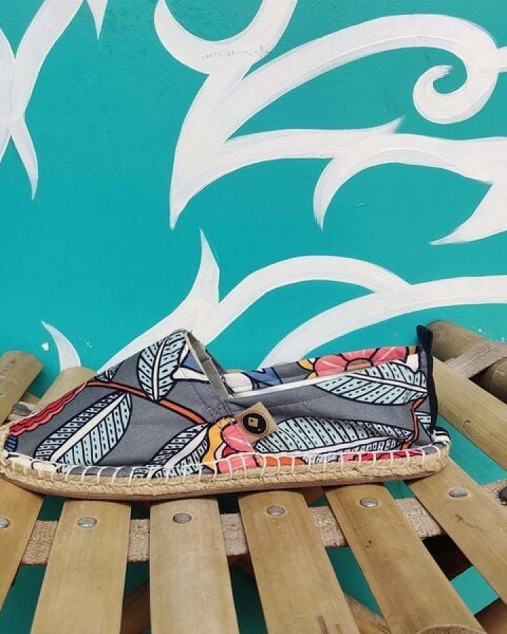 REFISHED fair fashion Espadrilles 'HAPPINESS' (Flower Power)
