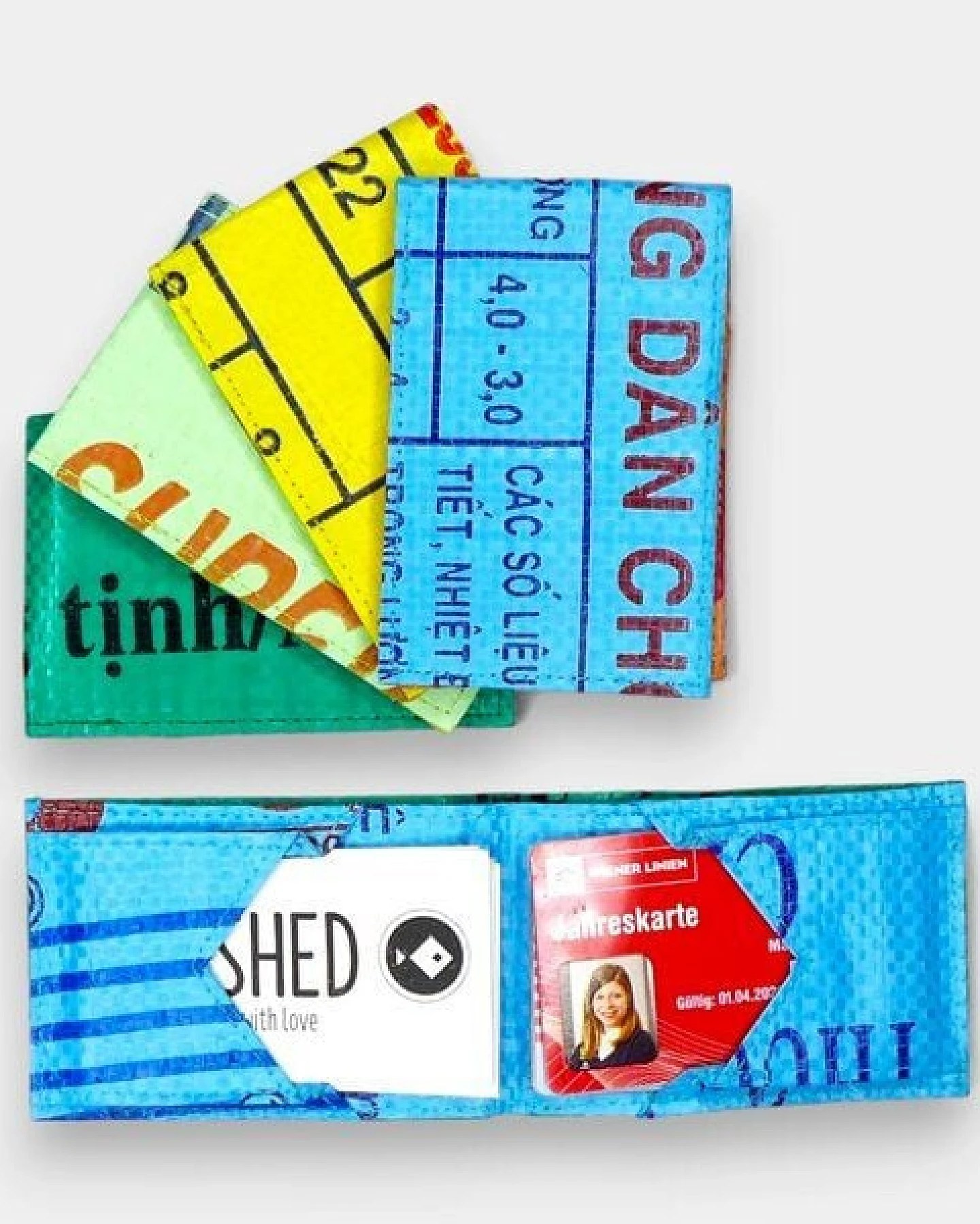 REFISHED fair fashion Börse 'CREDIT WALLET' - upcycelte Fischfuttersäcke – Ansicht 2