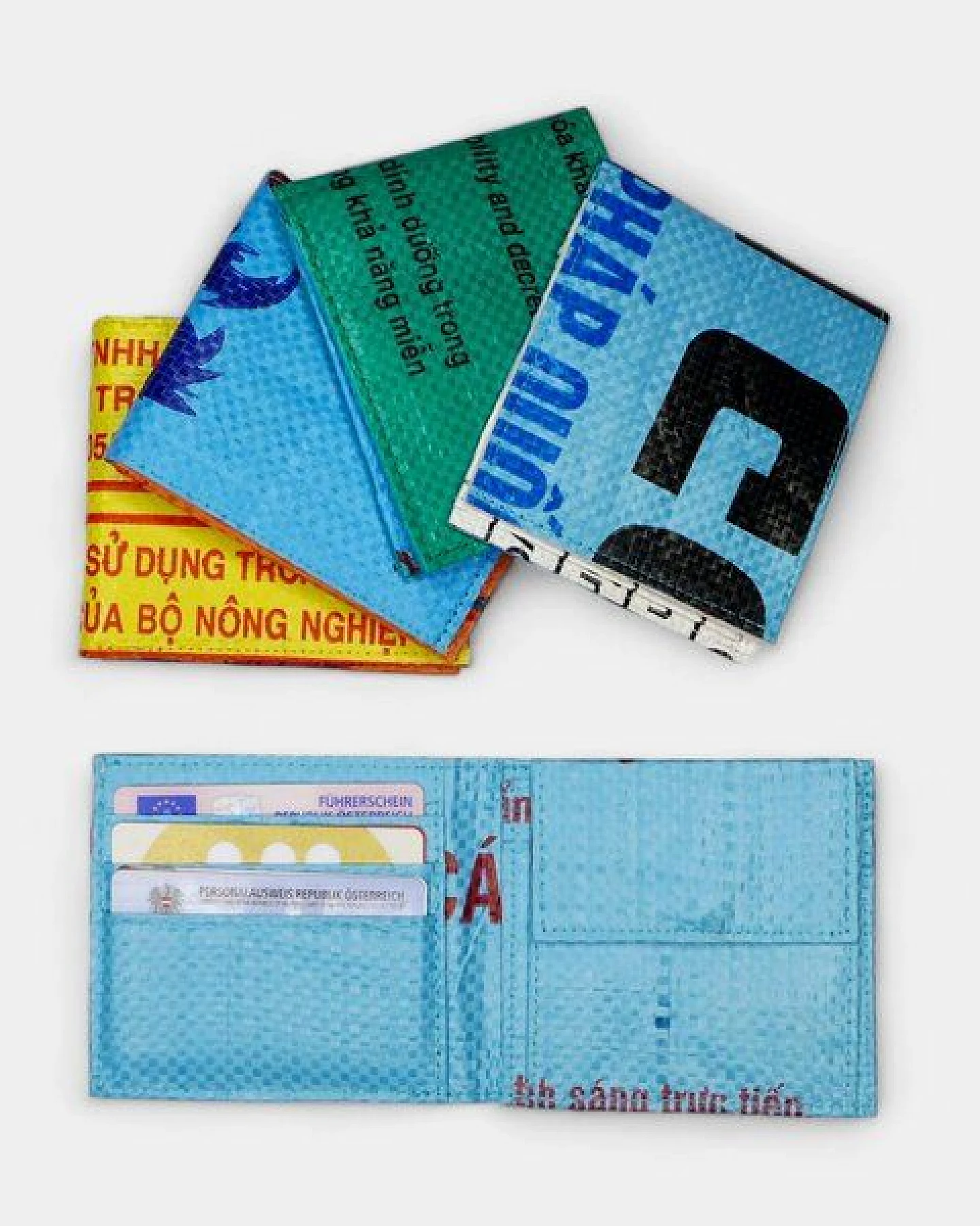 REFISHED fair fashion Börse 'CLASSIC WALLET' - upcycelte Fischfuttersäcke – Ansicht 2