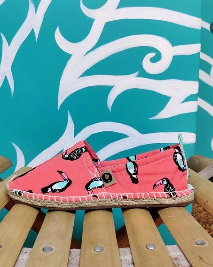 REFISHED fair fashion Espadrilles 'HAPPINESS' (Bird)
