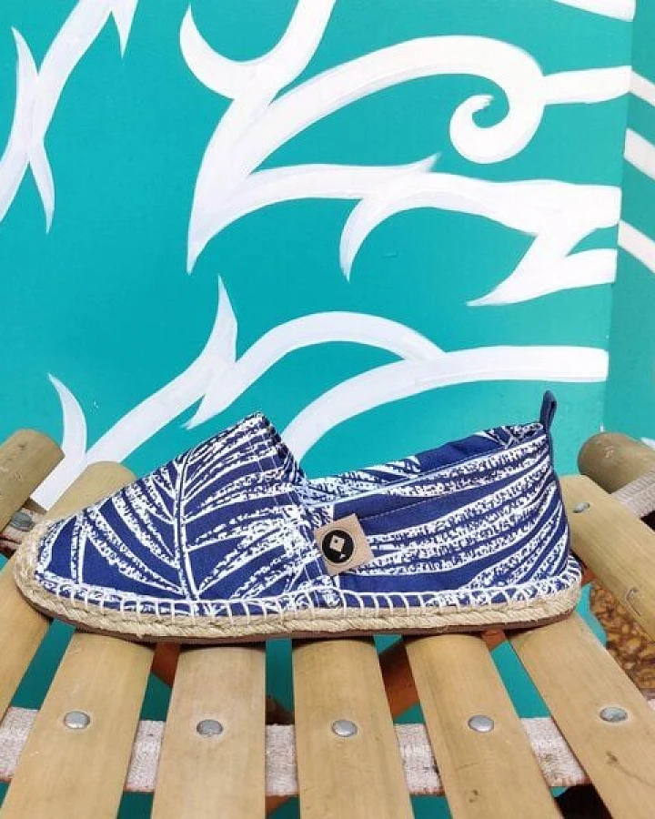 REFISHED fair fashion Espadrilles 'HAPPINESS' (Leaf)