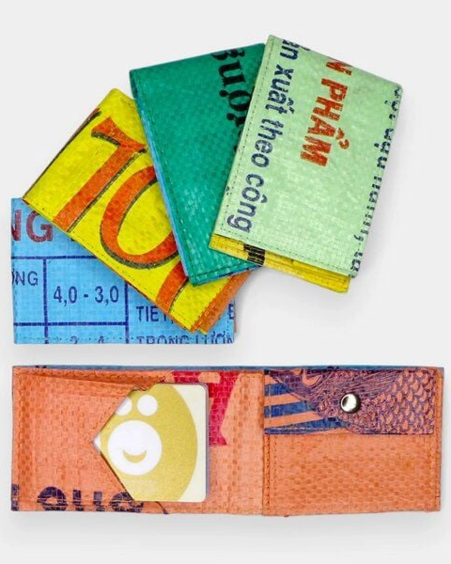 REFISHED fair fashion Börse 'MINI WALLET' - upcycelte Fischfuttersäcke – Ansicht 2