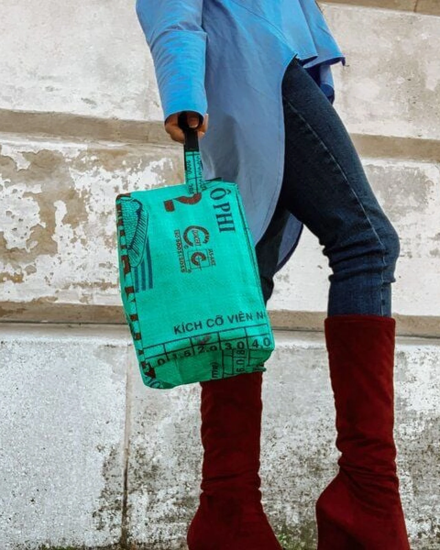 REFISHED fair fashion Necessaire 'WASH ME' - upcycelte Zementsäcke – Ansicht 4
