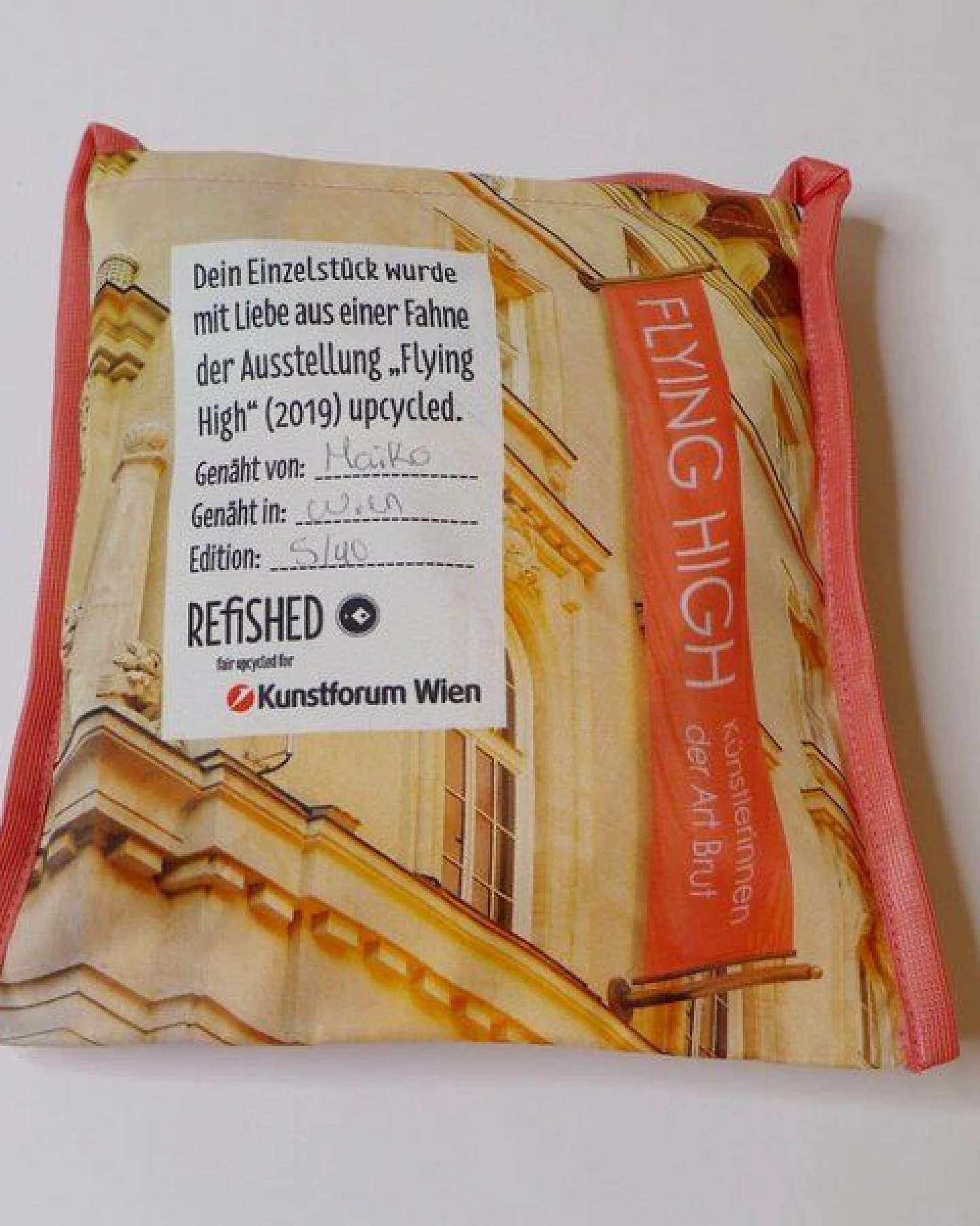 REFISHED fair fashion Rucksack 'BACK ART' - upcycelte Fahnen – Ansicht 3