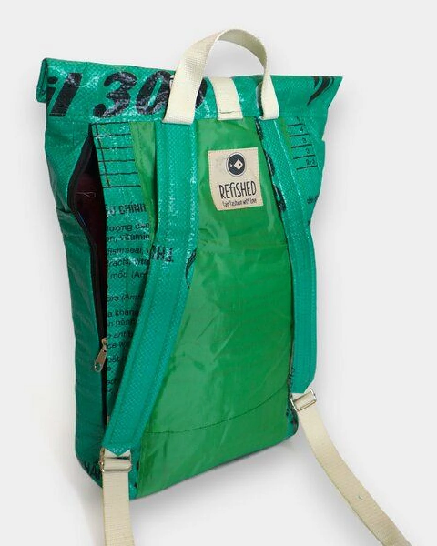 REFISHED fair fashion Rucksack 'BACKPACK' - upcycelte Fischfuttersäcke – Ansicht 4