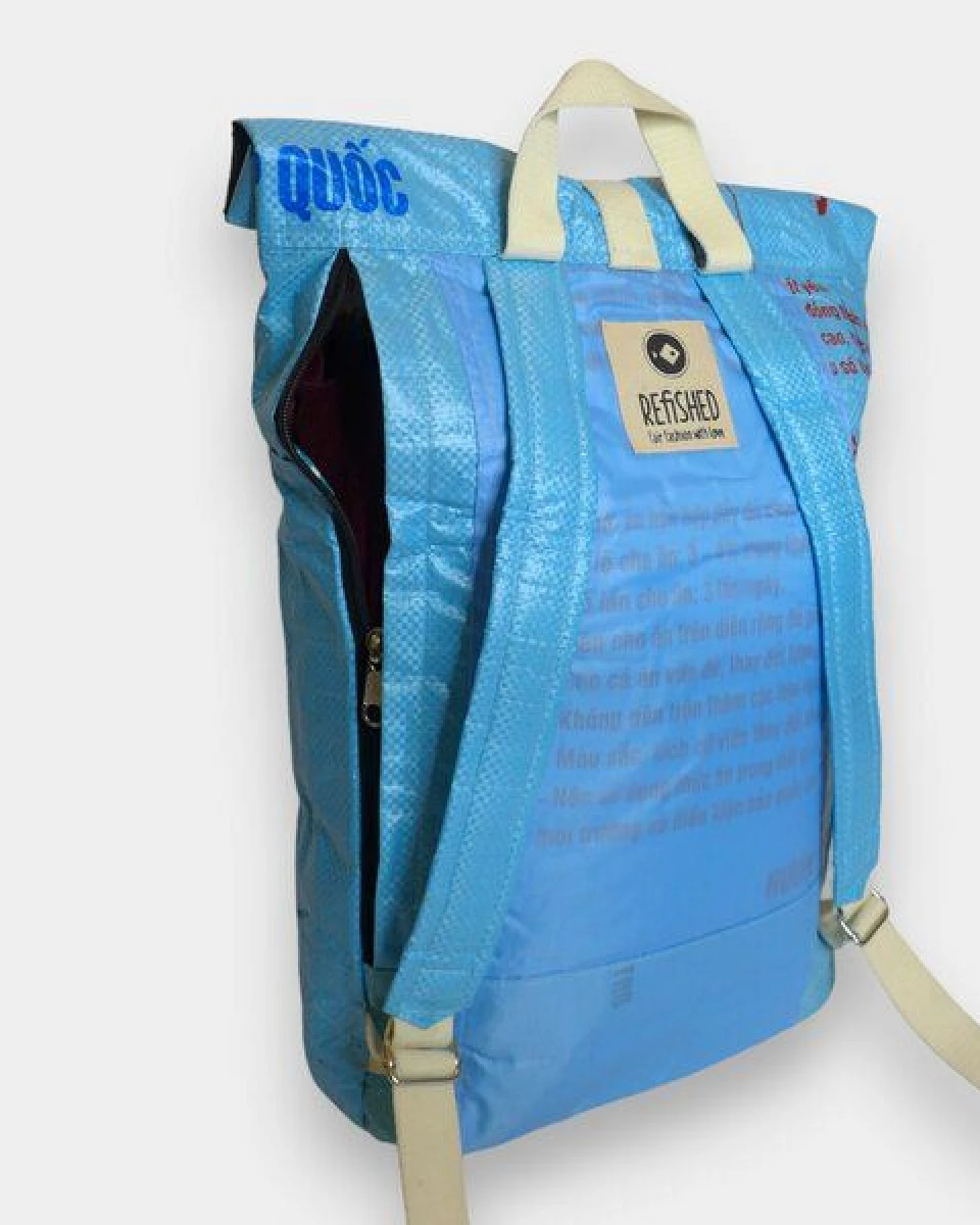 REFISHED fair fashion Rucksack 'BACKPACK' - upcycelte Fischfuttersäcke – Ansicht 4