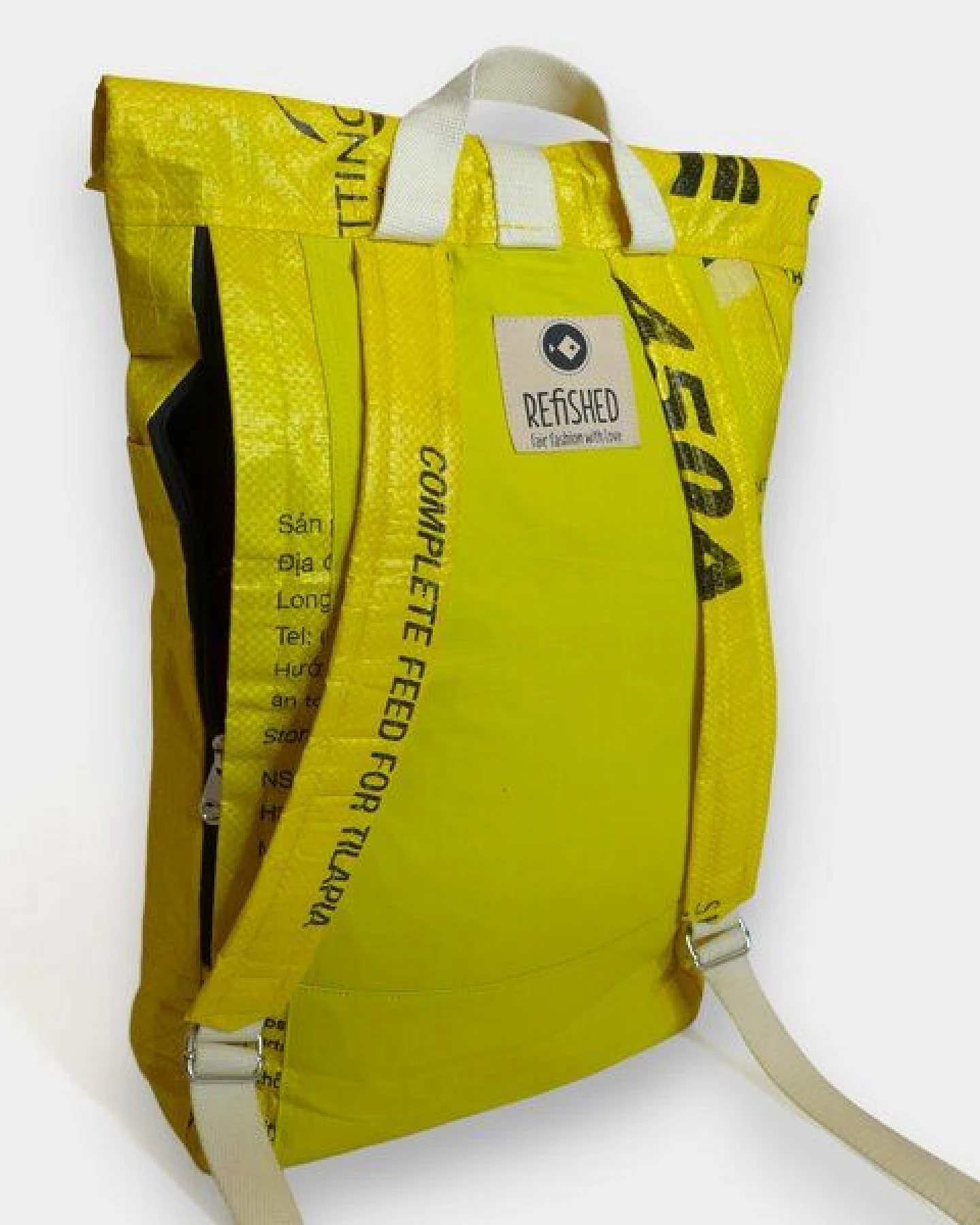 REFISHED fair fashion Rucksack 'BACKPACK' - upcycelte Fischfuttersäcke – Ansicht 4