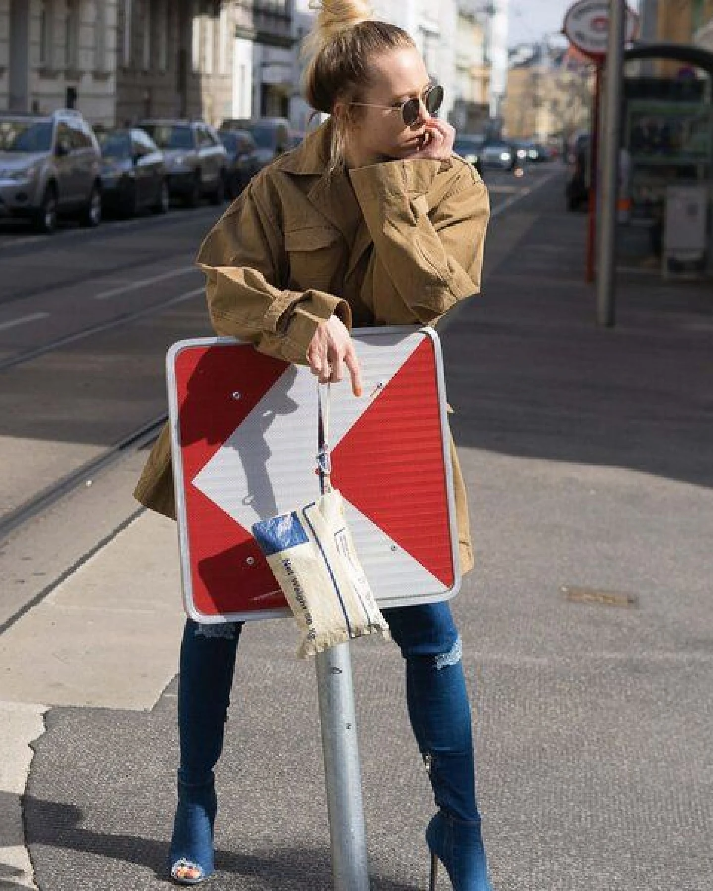 REFISHED fair fashion Täschchen 'BAG-IN-BAG' (S) - upcycelte Zementsäcke – Ansicht 2