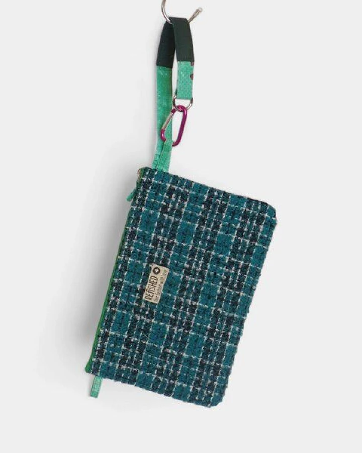 #TWEED petrol-grün