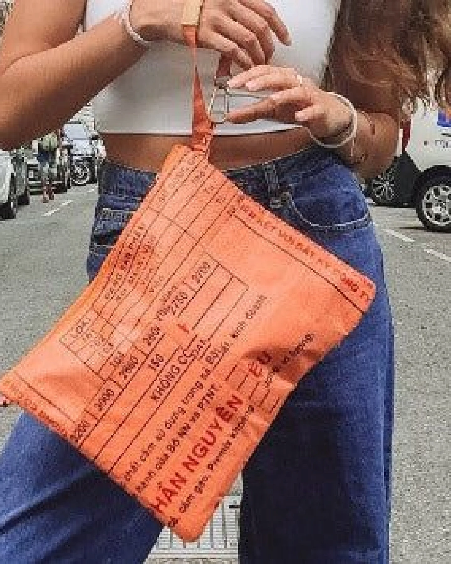 REFISHED fair fashion Täschchen 'BAG-IN-BAG' (XL) - upcycelte Fischfuttersäcke – Ansicht 2