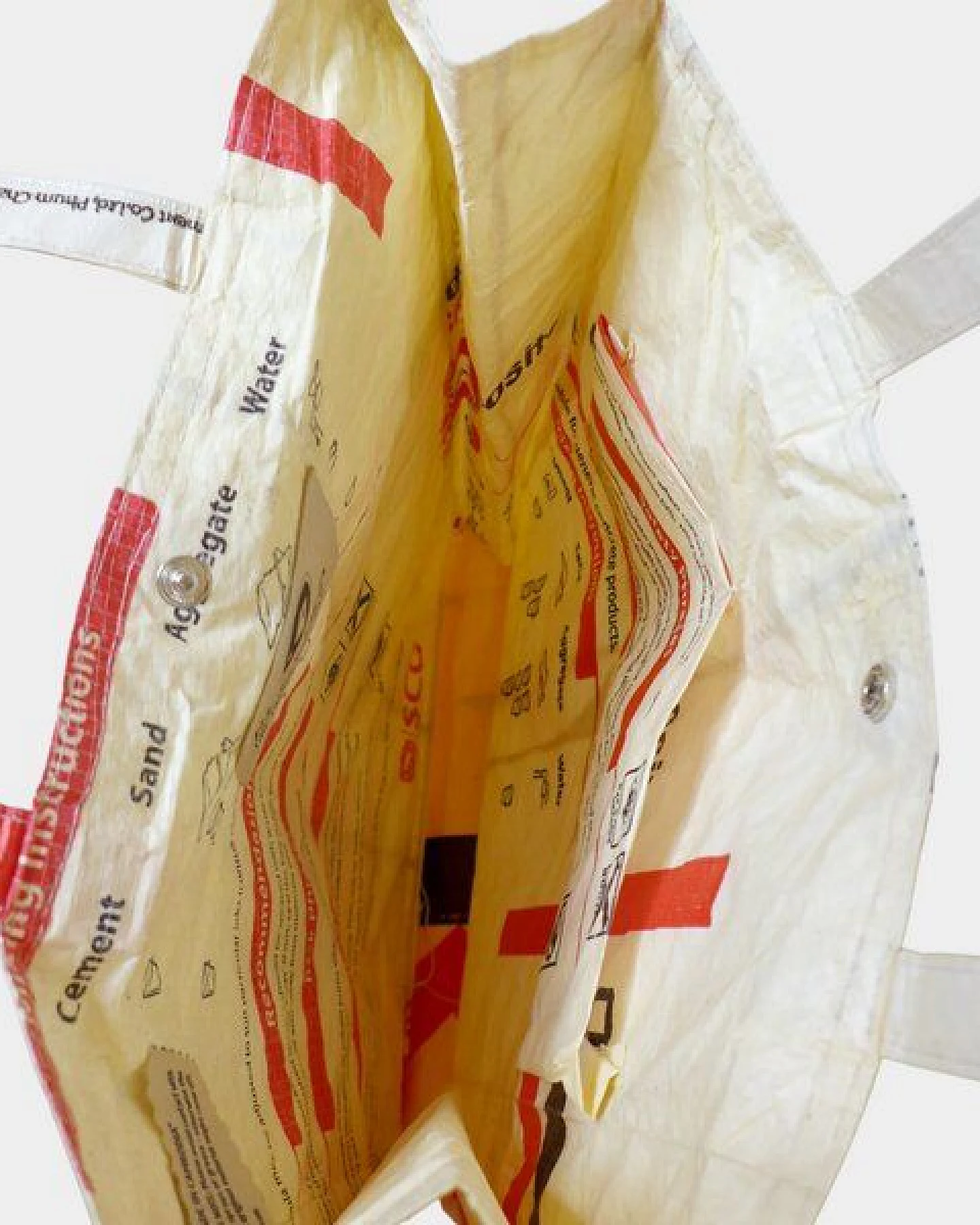 REFISHED fair fashion Tasche 'BUSINESS BAG' - upcycelte Zementsäcke – Ansicht 3