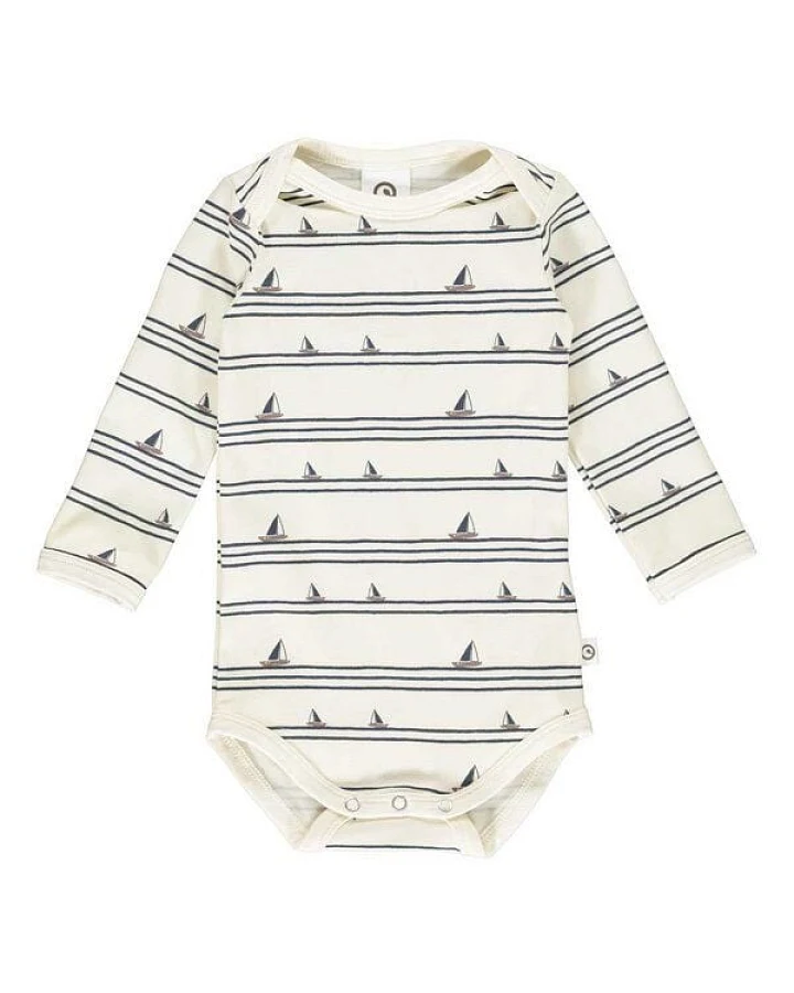 Fred's World by Green Cotton "Green Cotton" Langarm-Body Boat