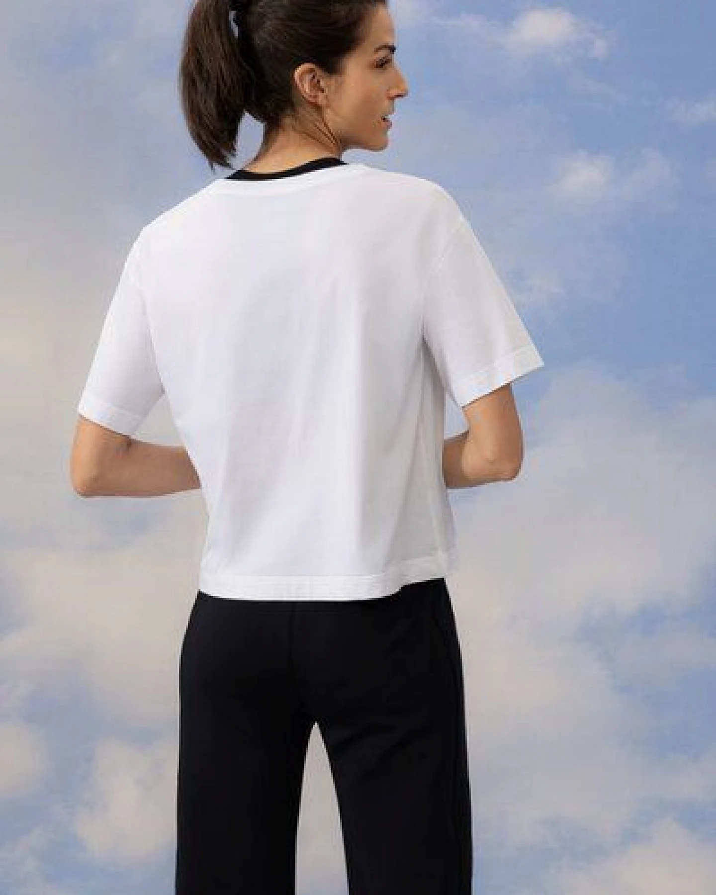 Soulwear Oversized Yoga T-Shirt Natural aus Bio-Baumwolle – Ansicht 2