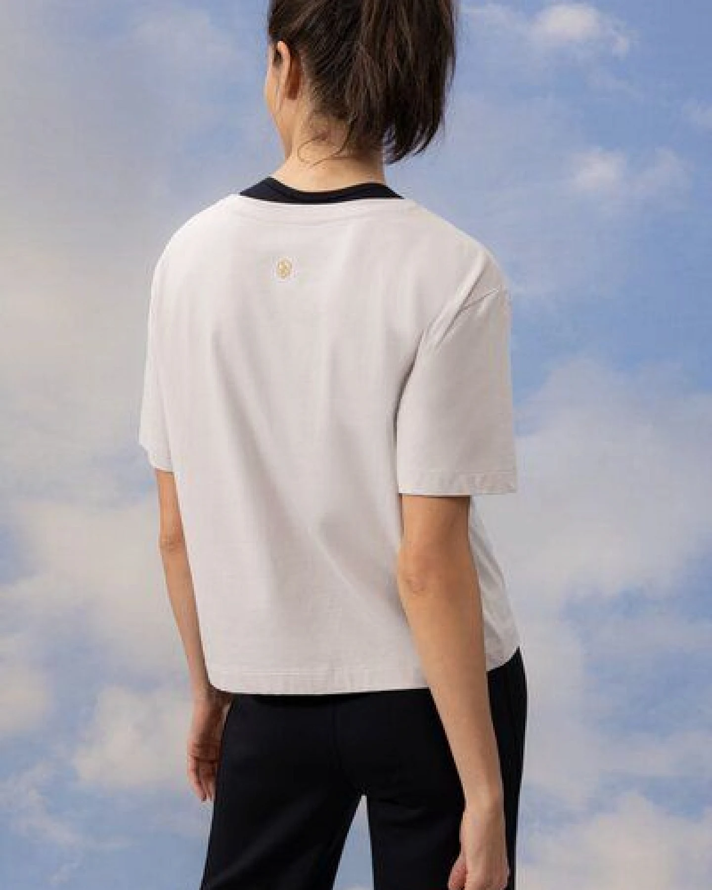 Soulwear Oversized Yoga T-Shirt Natural aus Bio-Baumwolle – Ansicht 2