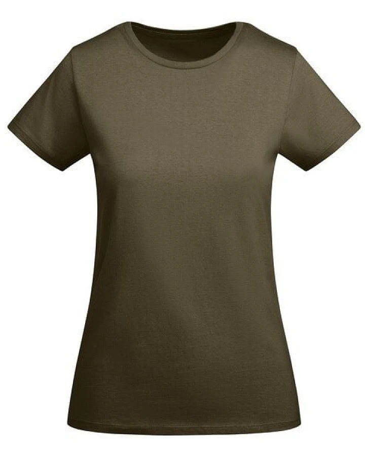 Roly Eco Damen T-Shirt Breda Rundhals enger geschnitten Körpernah Bodyfit