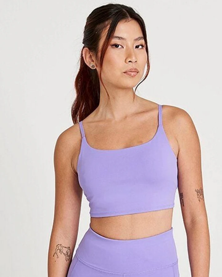 Just Cool Recycleder Damen Sport - BH mit Spaghetti-Träger