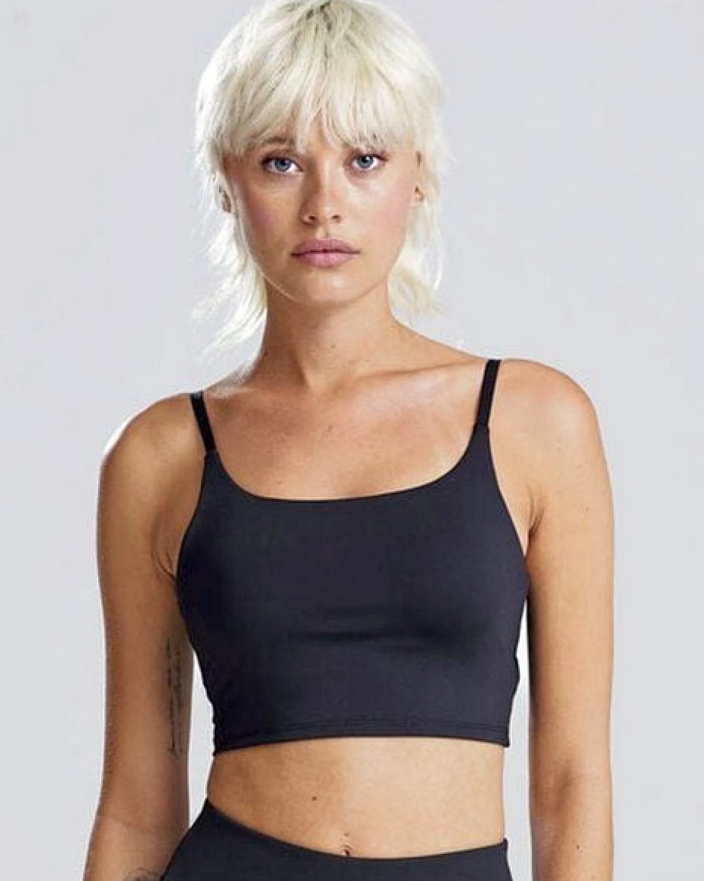 Just Cool Recycleder Damen Sport - BH mit Spaghetti-Träger – Ansicht 2