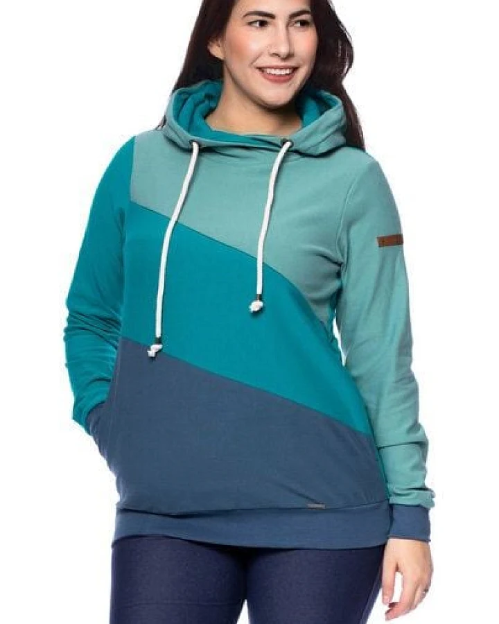 Milchshake LILAN warmer Umstands- und Stillpullover Hoodie aus softer Bio Baumwolle