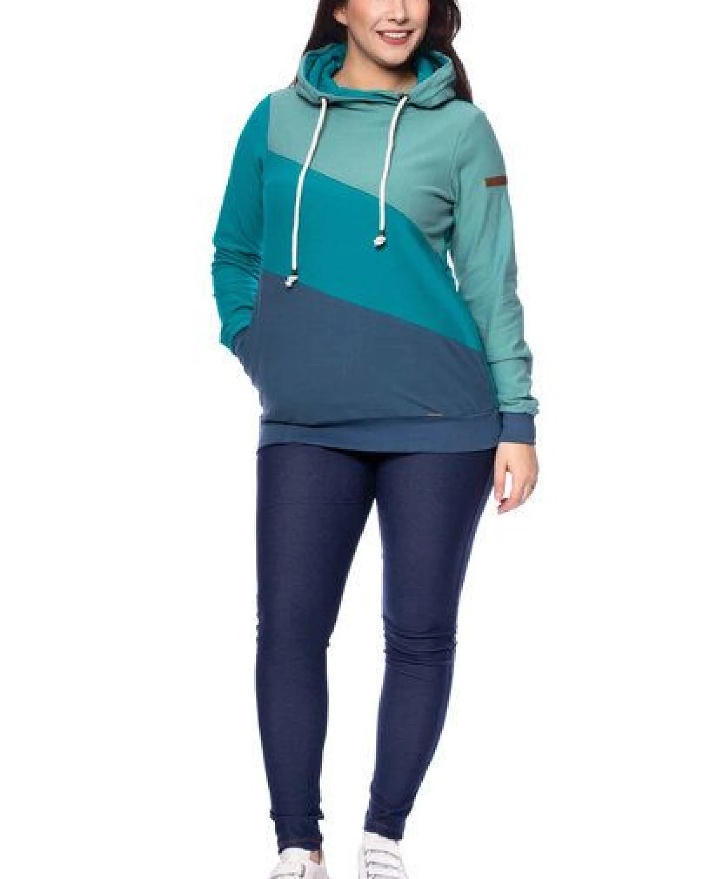 Milchshake LILAN warmer Umstands- und Stillpullover Hoodie aus softer Bio Baumwolle – Ansicht 2