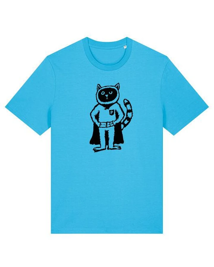 Superkater Karlo / Superheld - päfjes Fair Wear Bio Männer T-Shirt