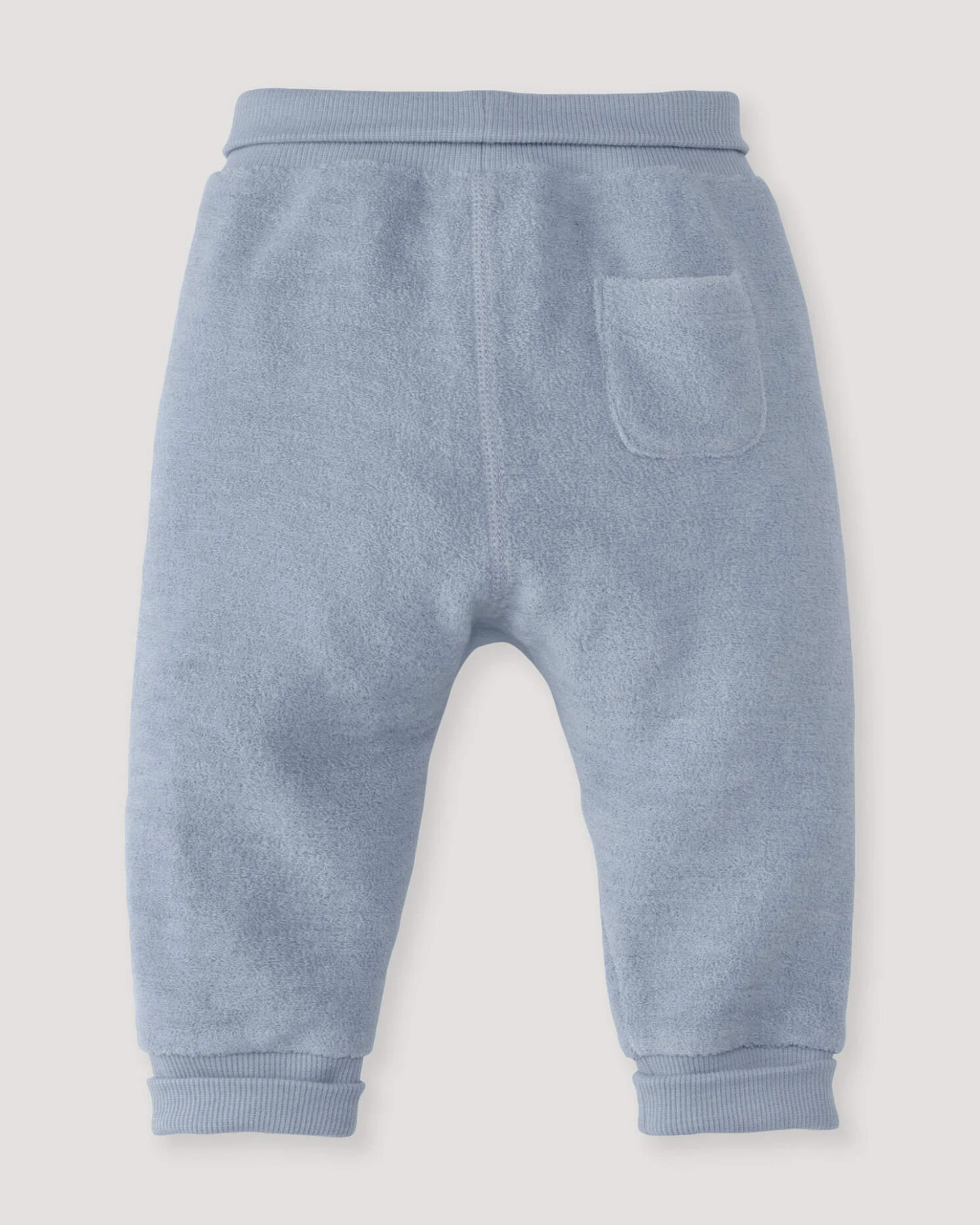hessnatur Baby Wollfrottee Hose aus Bio-Merinowolle - blau - Größe 74/80 – Ansicht 3