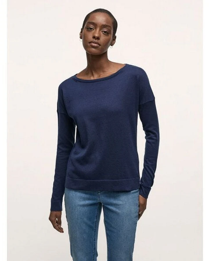 LANIUS U-Boot Pullover aus Bio-Baumwolle
