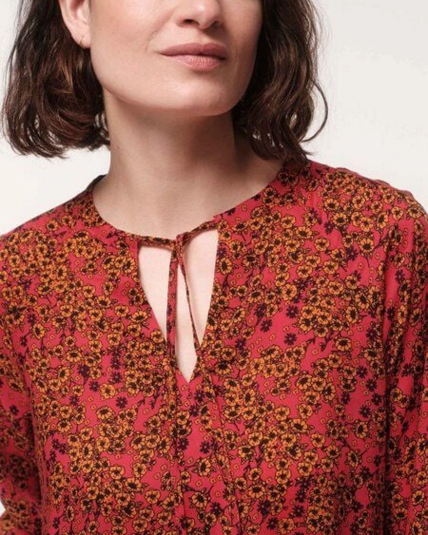 LANIUS Midikleid Print Flower Field aus TENCEL – Ansicht 4