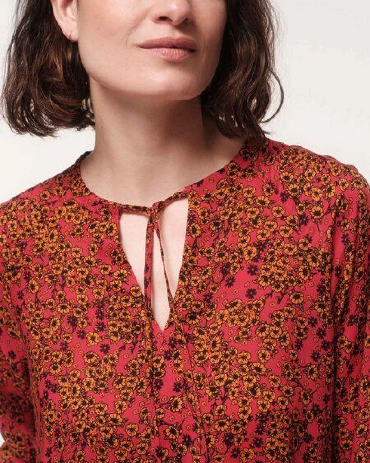 LANIUS Midikleid Print Flower Field aus TENCEL – Ansicht 4