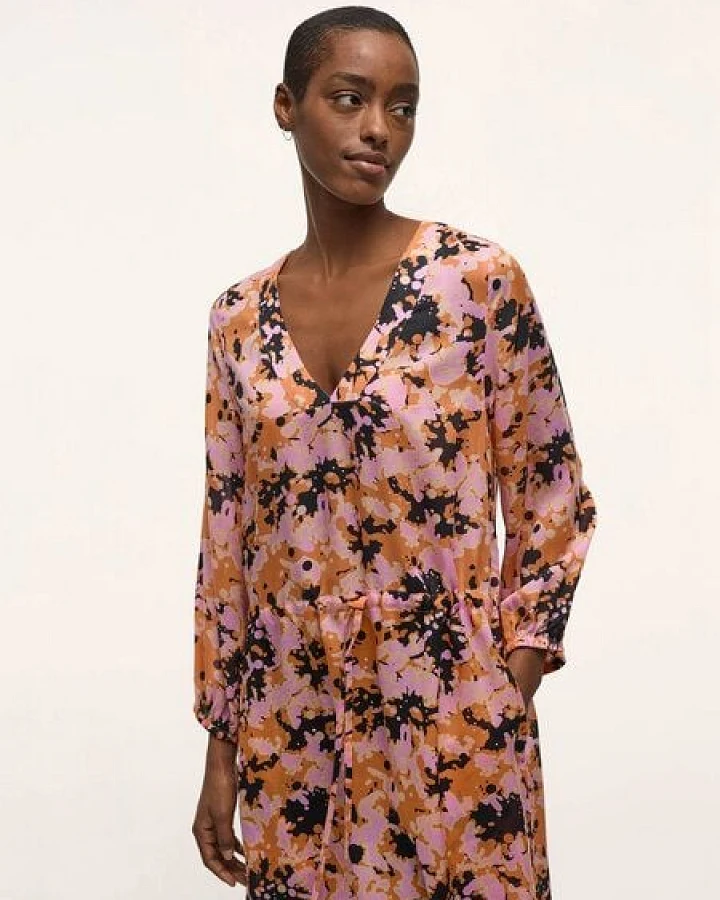 LANIUS Maxikleid Print Powerful Bloom aus TENCEL