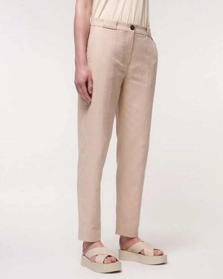 LANIUS Bleistifthose aus Bio-Baumwolle, Leinen und TENCEL