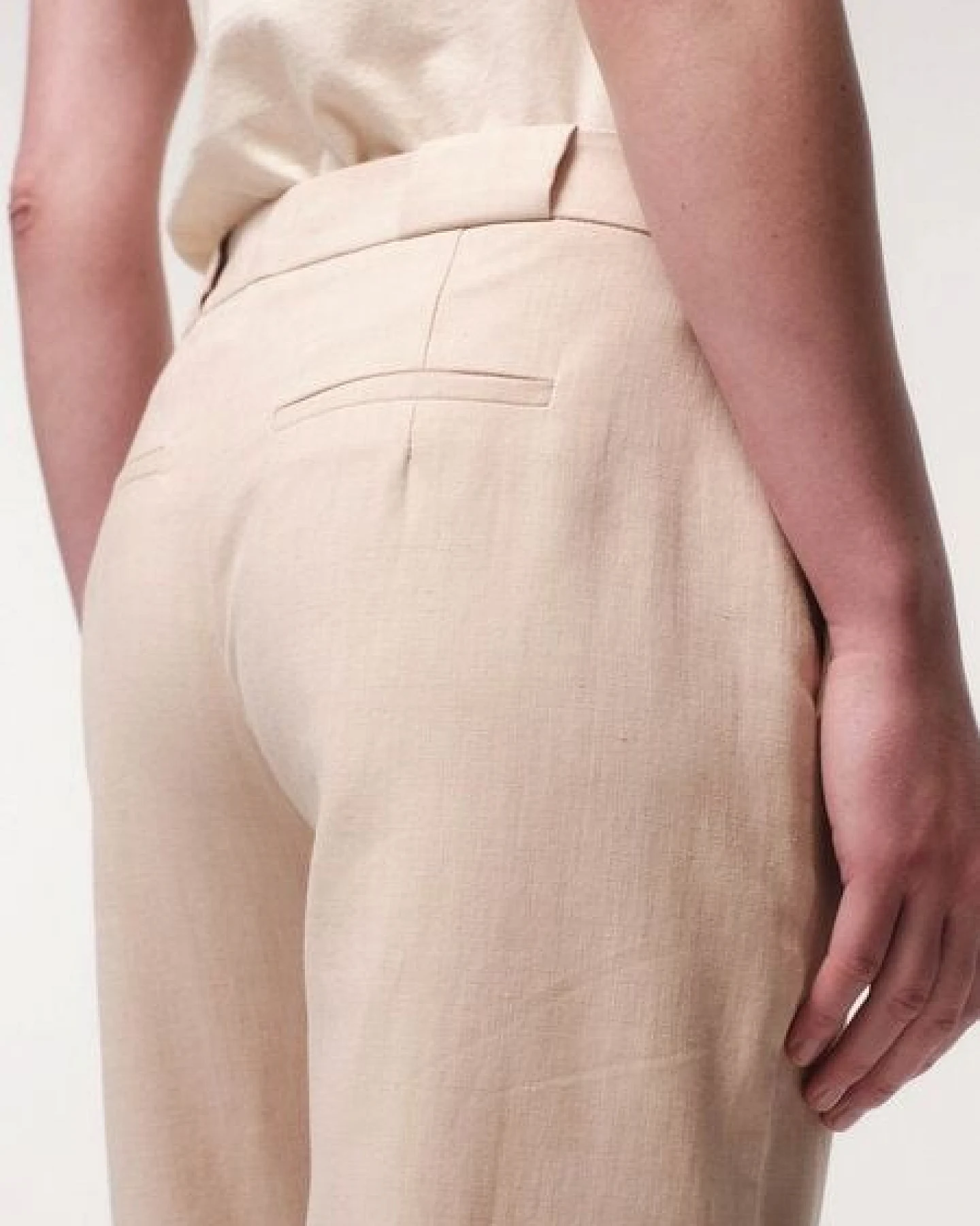 LANIUS Bleistifthose aus Bio-Baumwolle, Leinen und TENCEL – Ansicht 4