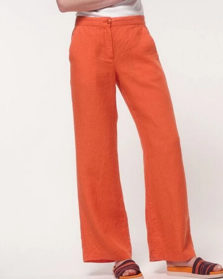 LANIUS Marlenehose aus Bio-Leinen