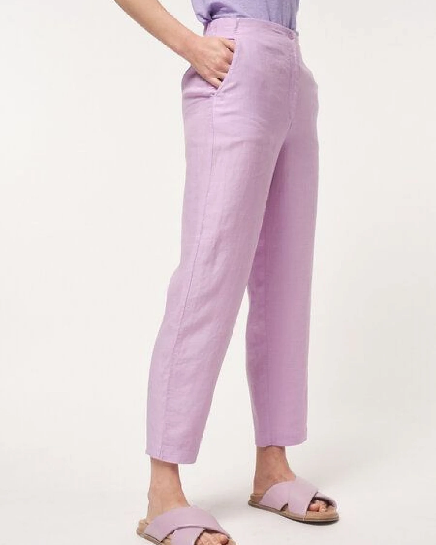 LANIUS Hose aus Bio-Leinen – Ansicht 2