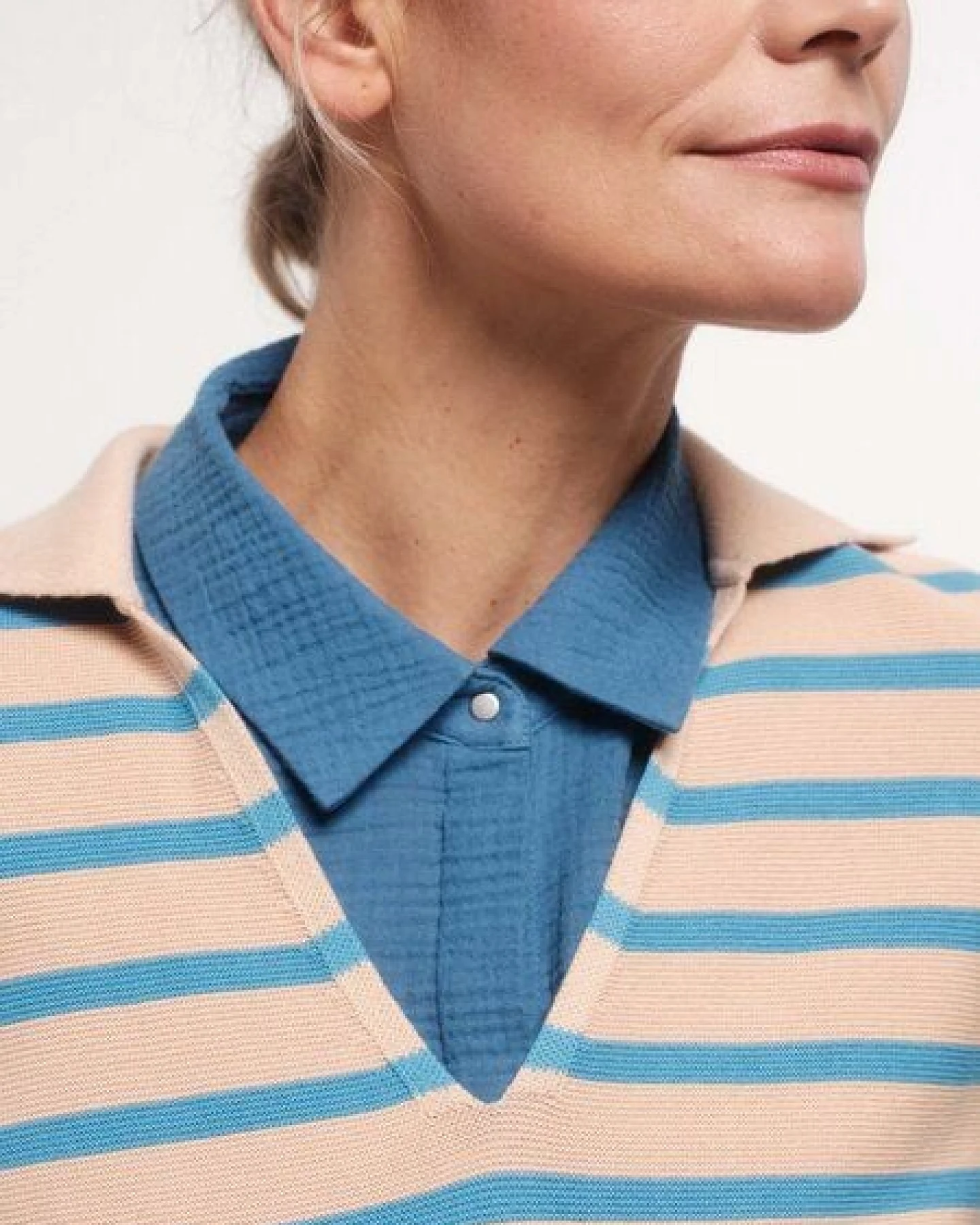 LANIUS Polokragen Pullover aus Bio-Baumwolle – Ansicht 4