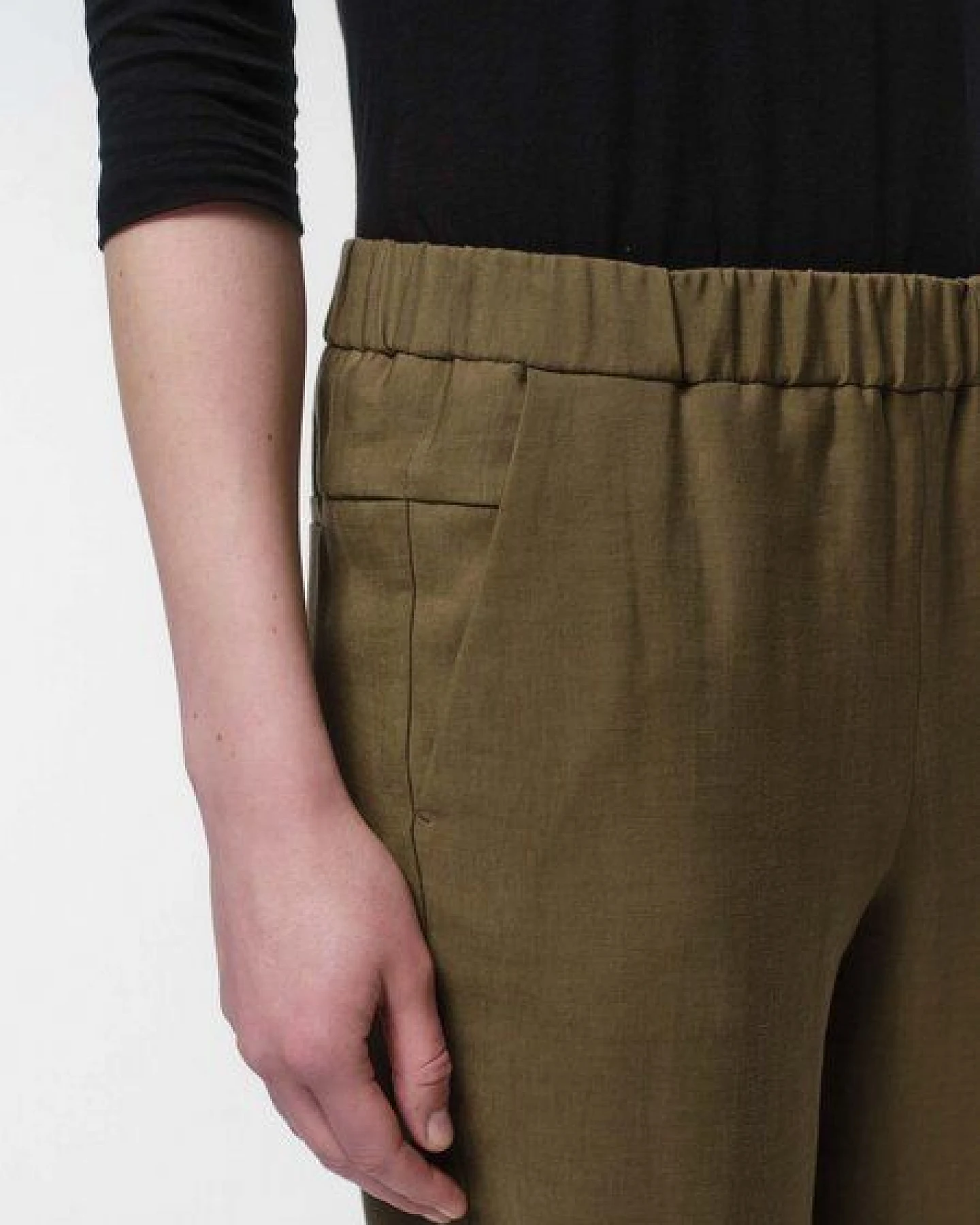 LANIUS Hose mit Gummibund aus TENCEL mit recyceltem Polyester – Ansicht 3