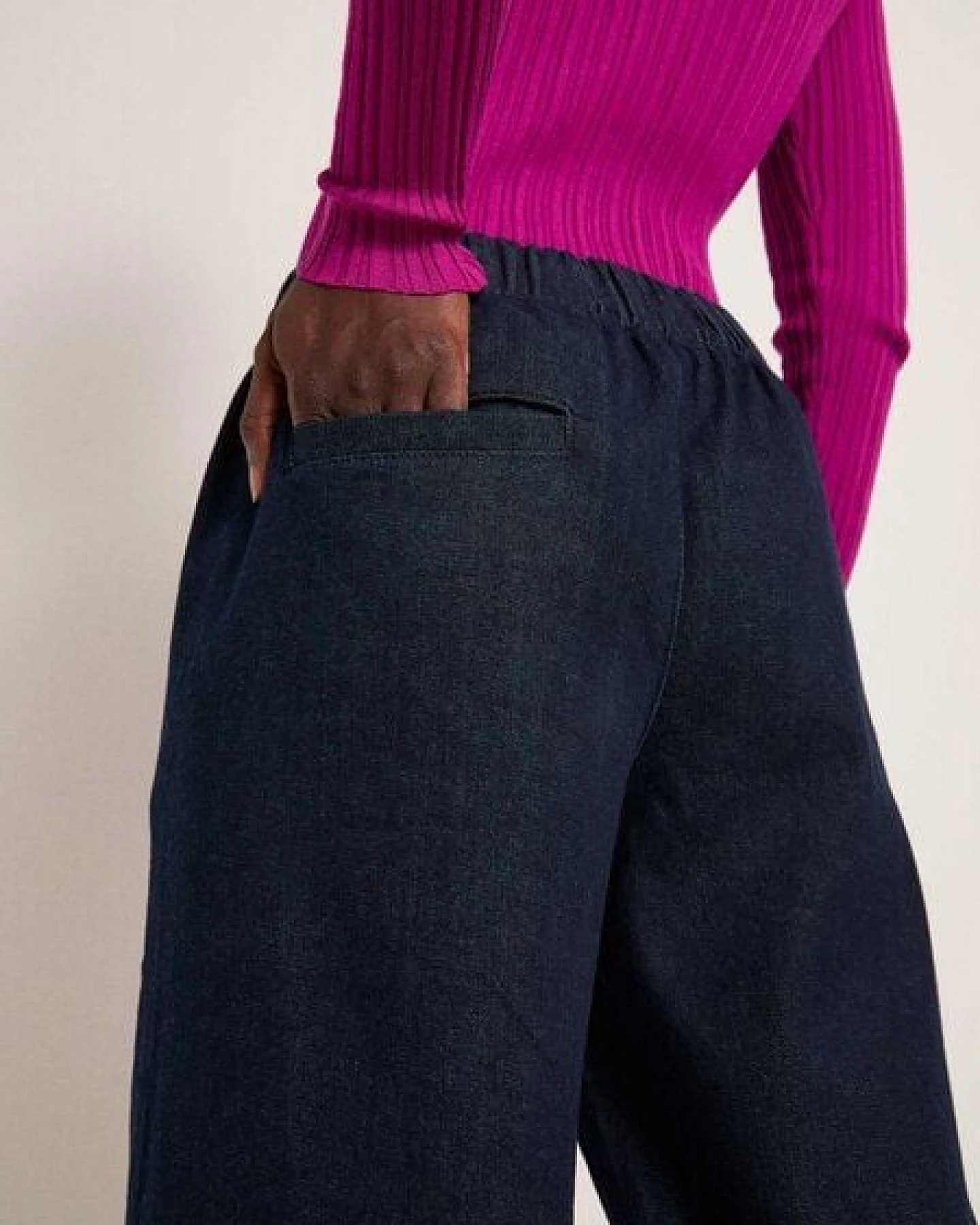 LANIUS Jeans Culotte aus Bio-Baumwolle – Ansicht 4