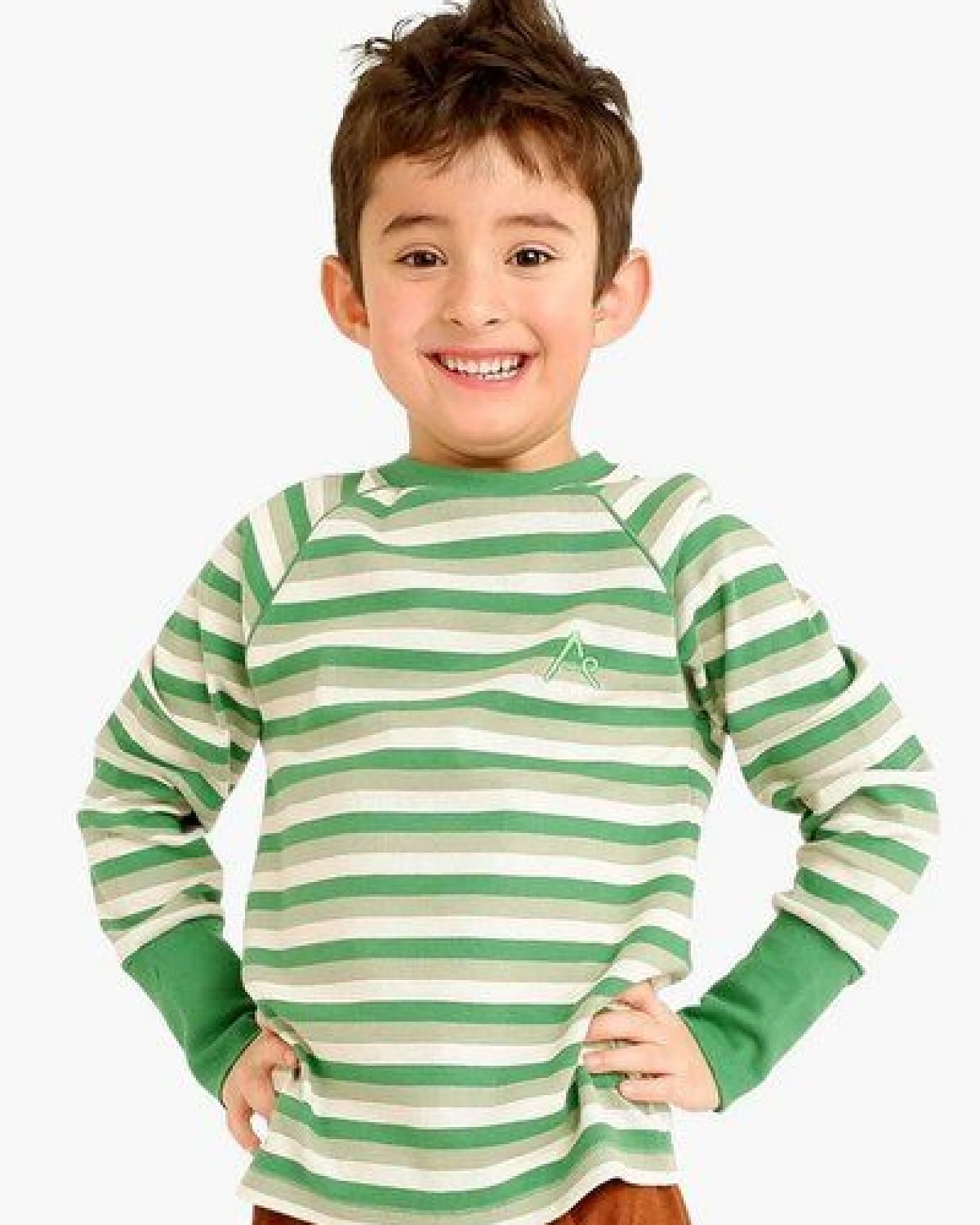 Alba of Denmark Our Favorite Rib Blouse, Retro Stripes – Ansicht 2