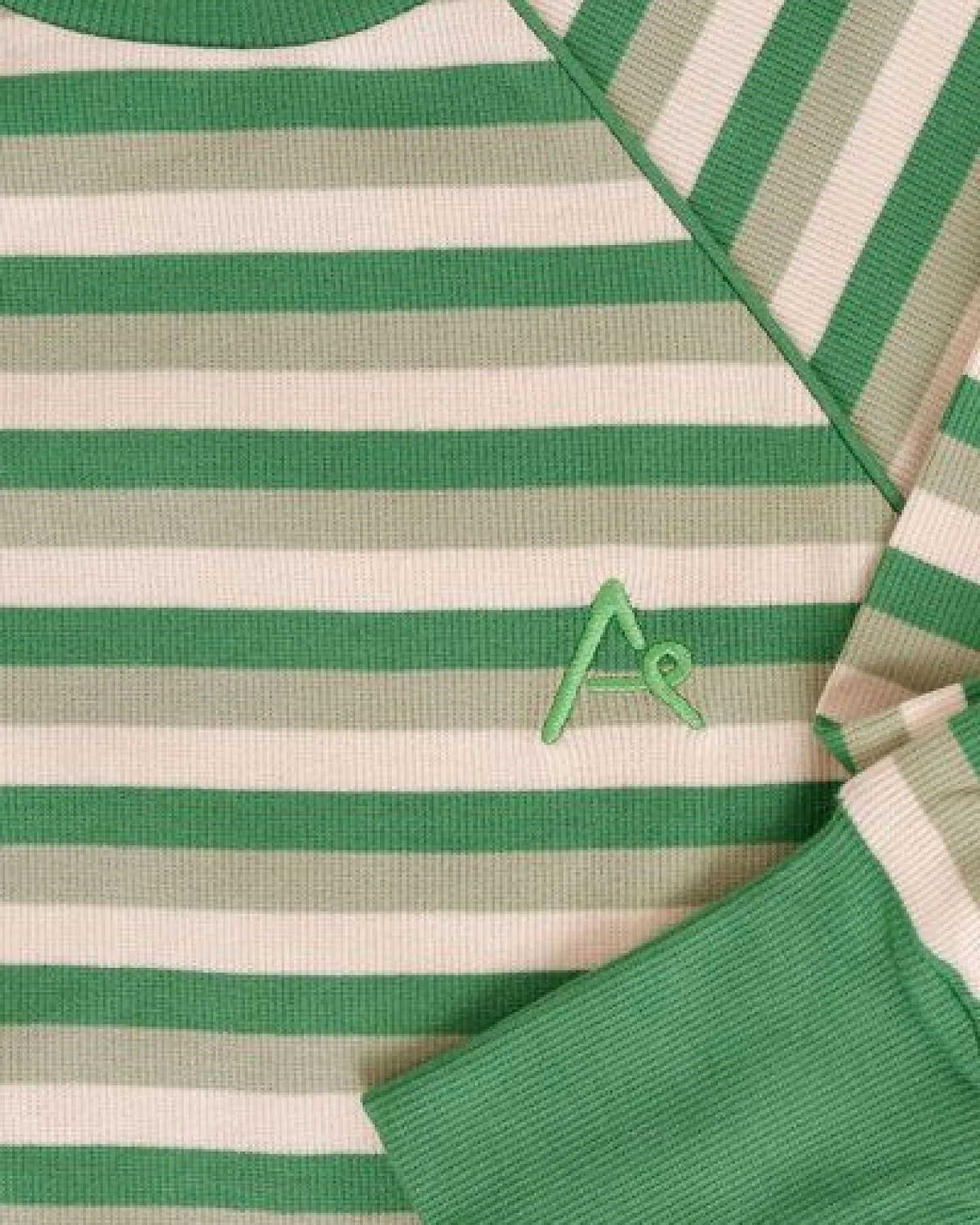 Alba of Denmark Our Favorite Rib Blouse, Retro Stripes – Ansicht 3