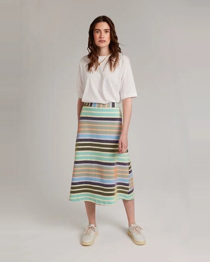 Addition Sustainable Apparel Wadenlanger Rock aus Bio-Baumwolle, Easy Skirt