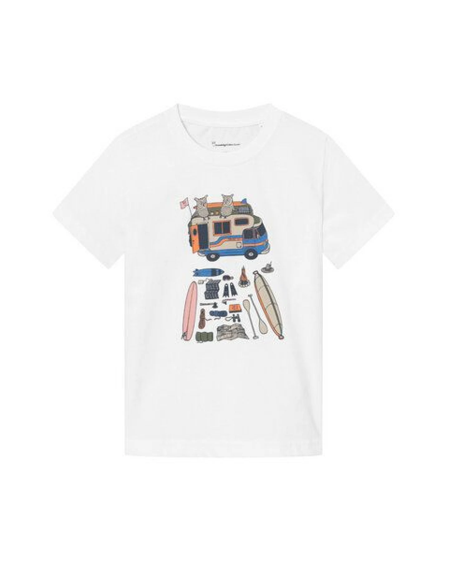 KnowledgeCotton Apparel Kinder T-Shirt ROAD TRIP aus Bio-Baumwolle – Ansicht 3