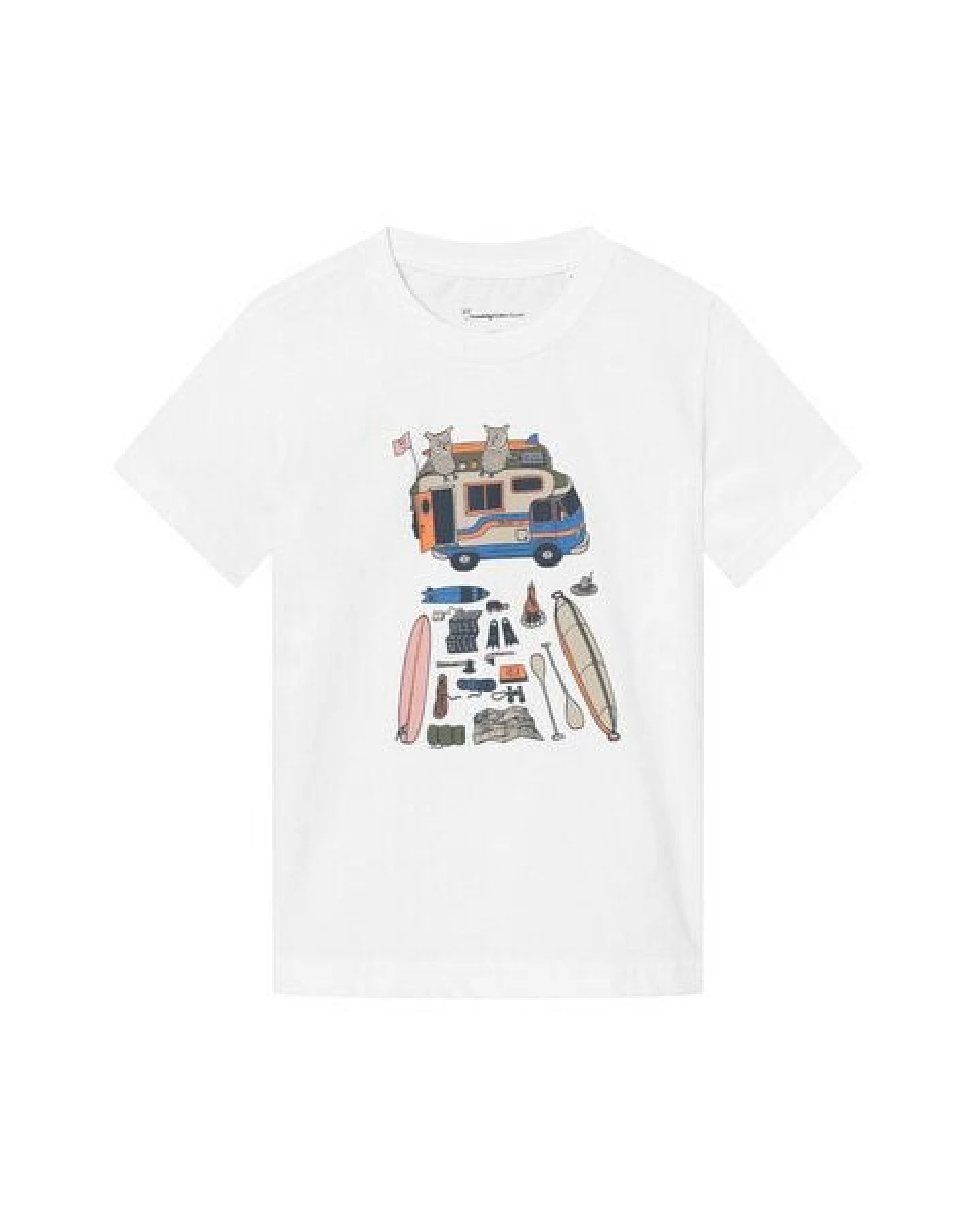 KnowledgeCotton Apparel Kinder T-Shirt ROAD TRIP aus Bio-Baumwolle – Ansicht 3