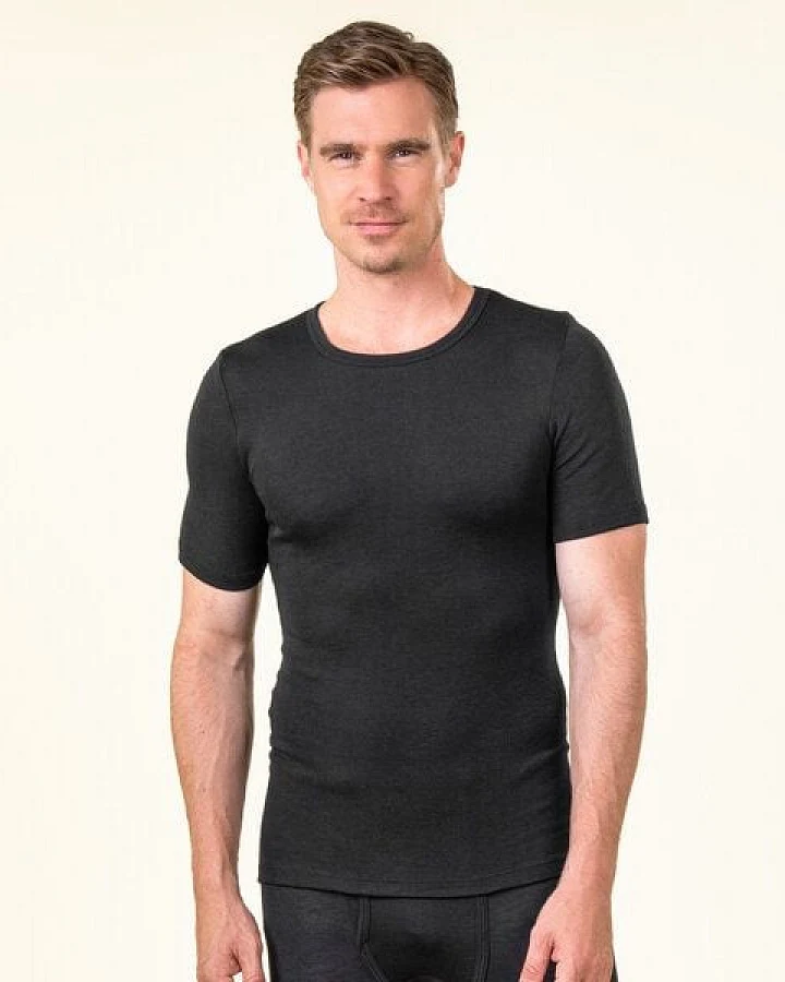 Living Crafts Herren Unterhemd aus Wolle